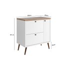 Ver imagem 4 de Conjunto Completo de Banheiro MDF com Armário e Gabinete com Pés com Espelheira e Cuba Madri 80cm Branco/Tauari