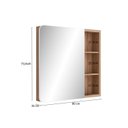 Ver imagem 5 de Conjunto Completo de Banheiro MDF com Armário e Gabinete com Pés com Espelheira e Cuba Madri 80cm Branco/Tauari