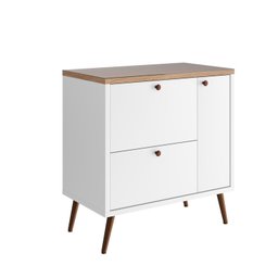 Conjunto completo de Banheiro MDF com Armário e Gabinete com Pés Com Espelheira e Cuba Madri  80cm - 17