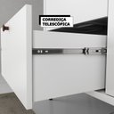 Ver imagem 7 de Conjunto Completo de Banheiro MDF com Armário e Gabinete com Pés com Espelheira e Cuba Madri 80cm Branco/Tauari