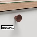 Ver mais imagens de Conjunto Completo de Banheiro MDF com Armário e Gabinete com Pés com Espelheira e Cuba Madri 80cm Branco/Tauari
