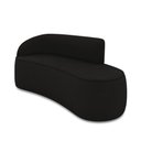 Ver imagem 1 de Sofá 2 Lugares Orgânico 140cm Pé Ferro Preto Morgan Suede D03 - D’Rossi