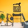 Adesivo de Parede Academia Seja Sua Melhor Versão Silhueta Mulher Kanto Store Adesivo de Parede Logo - 4
