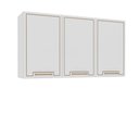 Ver imagem 3 de Armário Aéreo 120cm 3 Portas Amara Branco Politorno Móveis