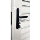 Ver imagem 5 de Porta Basculante Palheta de Alumínio 210 X 70cm Linha 25 Lado Direito Esquadrias Bergamo