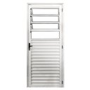 Ver imagem 3 de Porta Basculante Palheta de Alumínio 210 X 70cm Linha 25 Lado Direito Esquadrias Bergamo