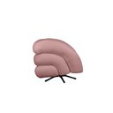 Ver imagem 2 de Poltrona Micheli 94cm Base Reclinável Veludo: Rosa