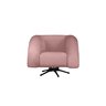 Poltrona Micheli 94cm Base Reclinável Veludo: Rosa - 1