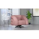 Ver imagem 4 de Poltrona Micheli 94cm Base Reclinável Veludo: Rosa