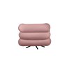 Poltrona Micheli 94cm Base Reclinável Veludo: Rosa - 3