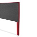 Ver imagem 5 de Cabeceira Cama Box Casal 1,40m Estofada Aruba Veludo Vermelho