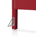 Ver imagem 4 de Cabeceira Cama Box Casal 1,40m Estofada Aruba Veludo Vermelho