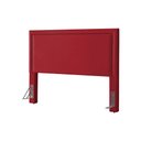 Ver imagem 1 de Cabeceira Cama Box Casal 1,40m Estofada Aruba Veludo Vermelho