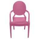 Ver imagem 2 de Cadeira Louis Ghost Infantil com Braco Cor Rosa - 52521
