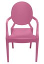 Ver imagem 2 de Cadeira Louis Ghost Infantil com Braco Cor Rosa - 52521