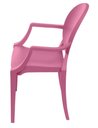 Ver imagem 3 de Cadeira Louis Ghost Infantil com Braco Cor Rosa - 52521