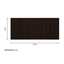 Ver imagem 4 de Painel Cabeceira Box Queen Duana Estofada Dobrável Fixação Parede Design Moderno - Marrom