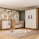 Ver imagem 1 de Quarto de Bebê Completo com Berço 3 em 1 para Colchão 130x60cm Nina Multimóveis Mp4550