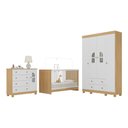 Ver imagem 2 de Quarto de Bebê Completo com Berço 3 em 1 para Colchão 130x60cm Nina Multimóveis Mp4550