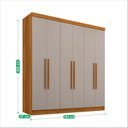 Ver imagem 4 de Guarda-roupa 6 Portas 2 Gavetas Recife