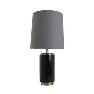 Abajur Metal Mármore Com Cúpula Ø23cm Yamamura