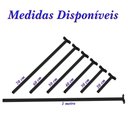 Ver imagem 2 de Suporte Refletor Base Reta Braço 40 Cm Preto