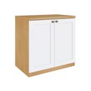 Ver imagem 4 de Mesa de Escritório Genialflex Kit Armário Prateleira Sav/bco