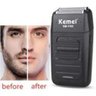 Barbeador Shaver Elétrico sem Fio Kemei 2 Lâminas Km-1102 - 2