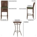 Ver imagem 2 de Mesa Bistro e 4 Banquetas Roma Corda Náutica 13 Trama