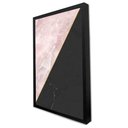 Ver imagem 2 de Quadro Decorativo Caixa Geométrico Mármore Moderno Tacolado Moldura Caixa 3cm Madeira com Vidro 20 X