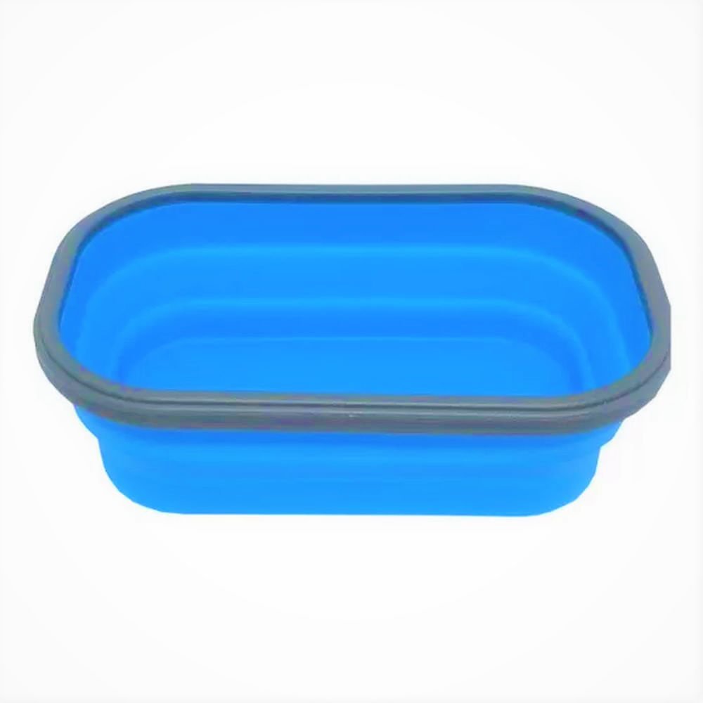 Marmita Retrátil de Silicone + Talher N226175-9 Azul -Quanhe - 2