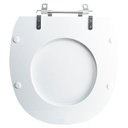 Ver imagem 5 de Assento Sanitário Tampa de Vaso Branco Mdf Laqueado Massima para Bacia Incepa