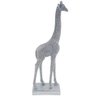 Escultura Decorativa Girafa Cinza em Resina C/strass 33x10,5cm Brascontinetal - 1
