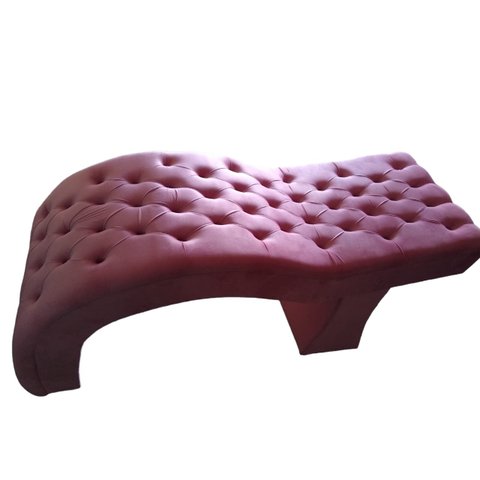 Maca Estética Joe 60X180 cm + Cadeira Mocho Veludo Rosa Facial Cílios E Sobrancelhas Ms Decor