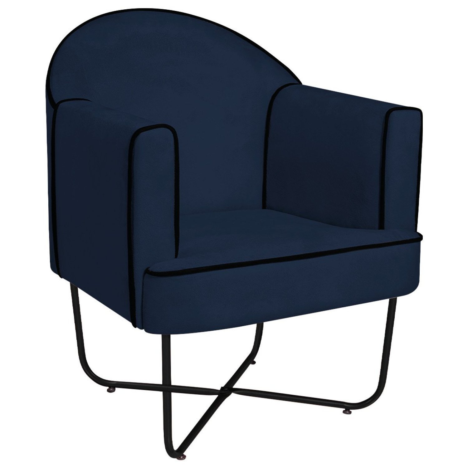 Poltrona Decorativa para Sala de Estar Base X Eva - 2