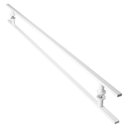 Ver imagem 1 de Puxador De Porta Branco Vidro Pivotante Madeira 180 cm M.S