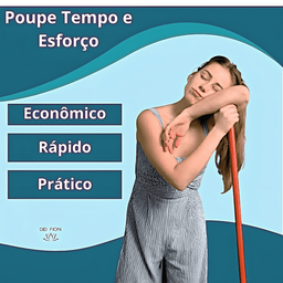 Rodo Mop de Limpeza com Reservatório e Spray Pulverizador Esfregão Vassoura Mágica Limpeza Eficiente - 4