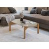 Conjunto Mesa Sala Estar Inove Off White Marrom - 3