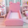 Cama Montessoriana Infantil Soft Menina Segura e Confortável para Quarto de Criança - Rosa - 1