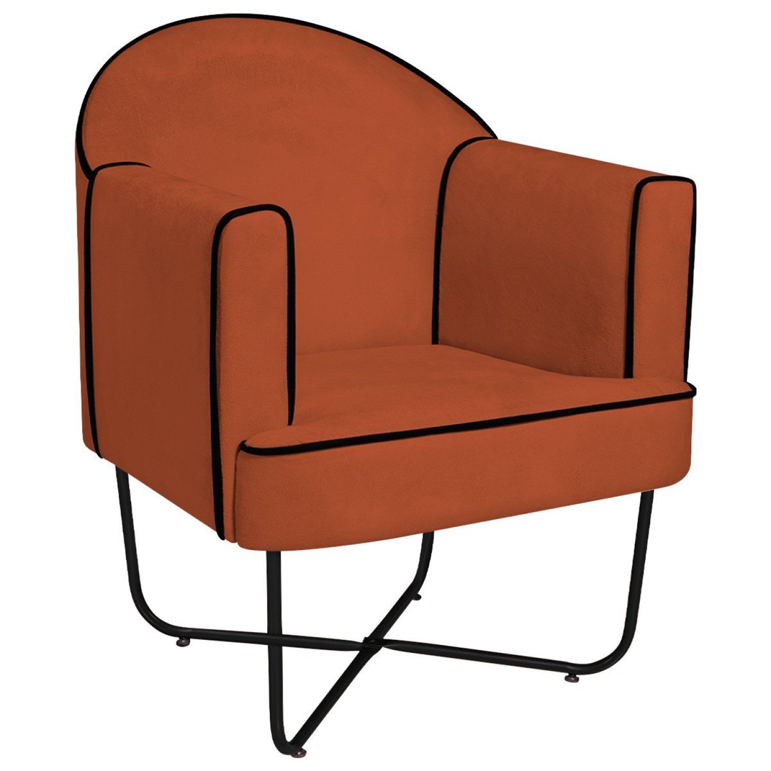 Poltrona Decorativa para Sala de Estar Base X Eva - 2