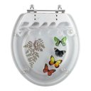 Ver imagem 1 de Acento Sanitário Acrílico Decorado Parati Transparente para Bacia Logasa