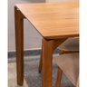 Mesa de Jantar Lush Retangular Laminado Castanho com Base Madeira 200 Cm - 71994 - 3