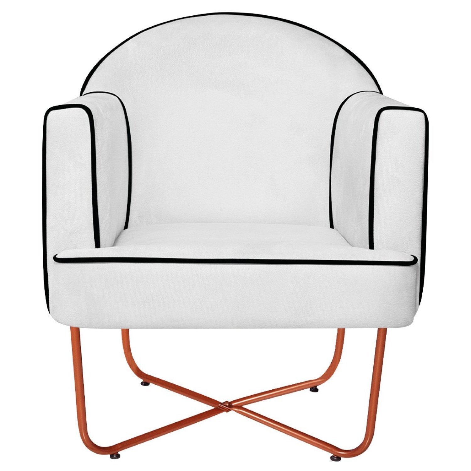 Poltrona Decorativa para Sala de Estar Base X Eva - 4