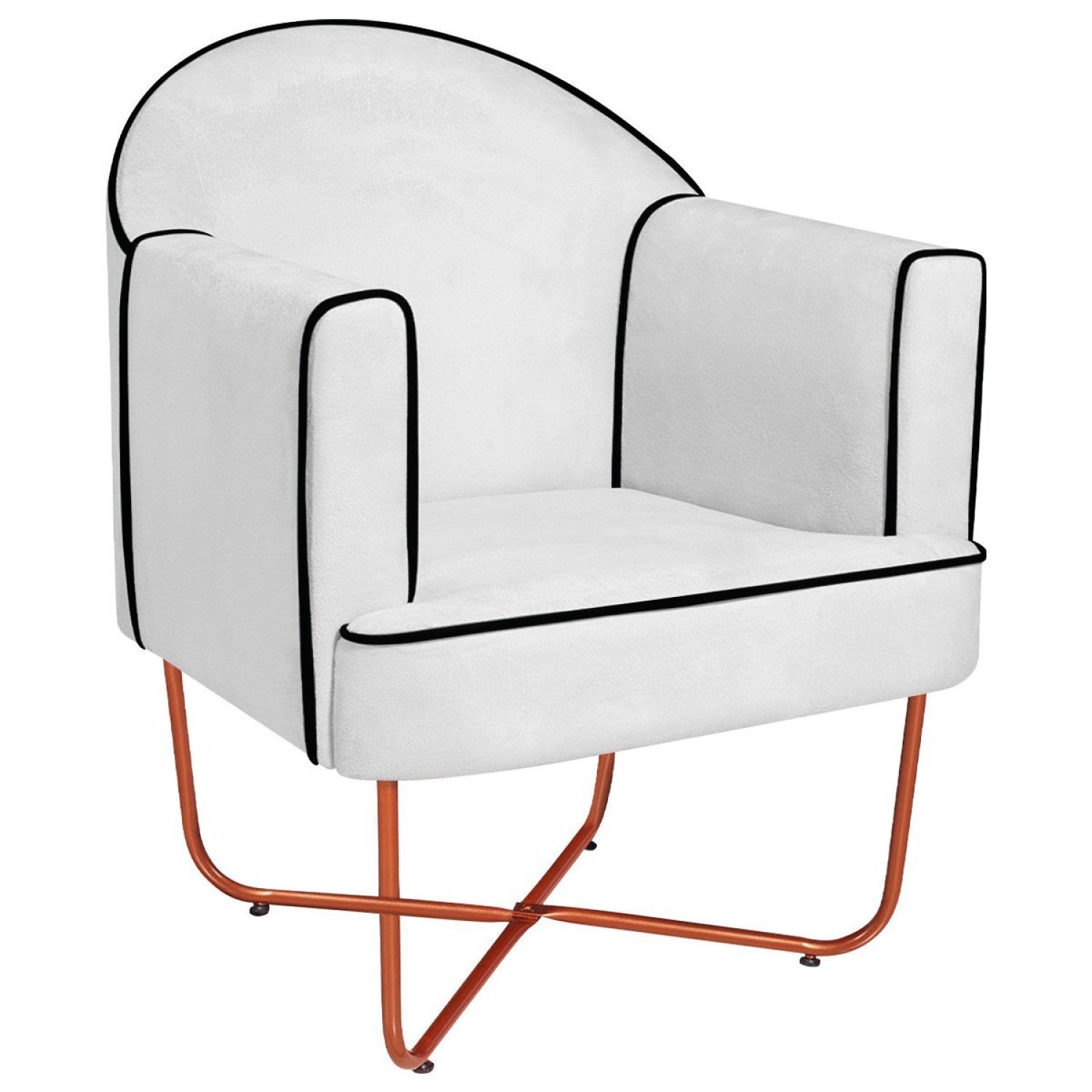 Poltrona Decorativa para Sala de Estar Base X Eva - 2