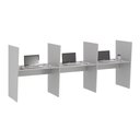 Ver imagem 1 de Mesa de Atendimento 3 Lugar Iron Cinza