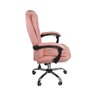 Cadeira de Escritório Presidente Reclinável Ergonômica Rosa Chiclete - 4