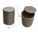 Ver imagem 3 de Kit 2 Puff Baú Banquinho Apoio Para Pés Organizador Porta Objetos BGPLASTICOS BGBP MARROM CAFE 003