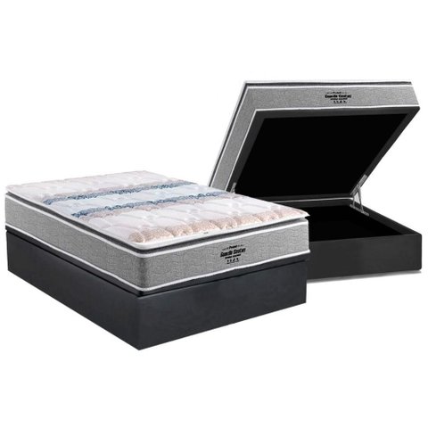 Cama Box Baú Casal: Colchão Anatômico Probel D33 / Ag65 Guarda Costas Extreme Resistence + Base