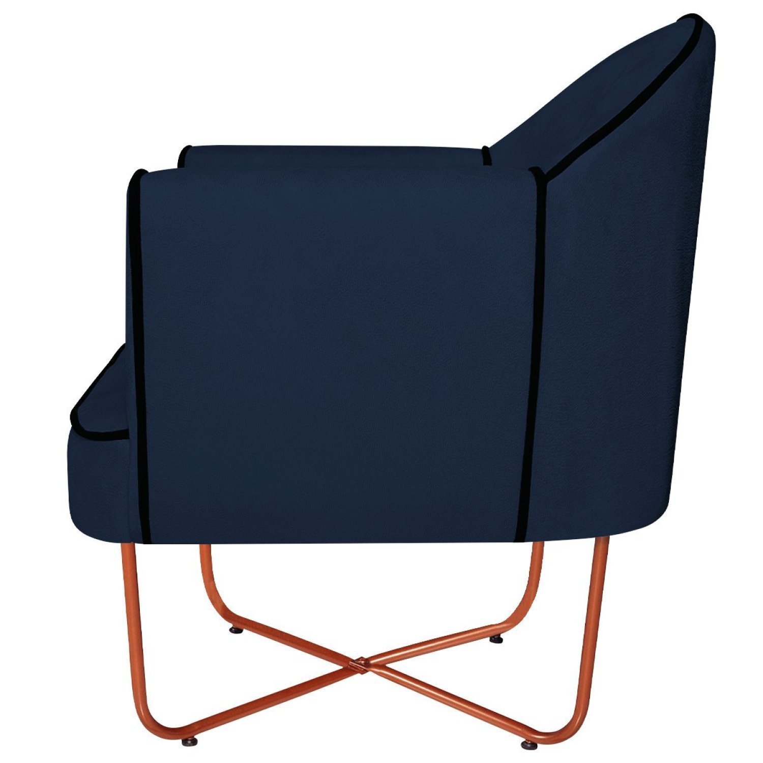 Poltrona Decorativa para Sala de Estar Base X Eva - 5