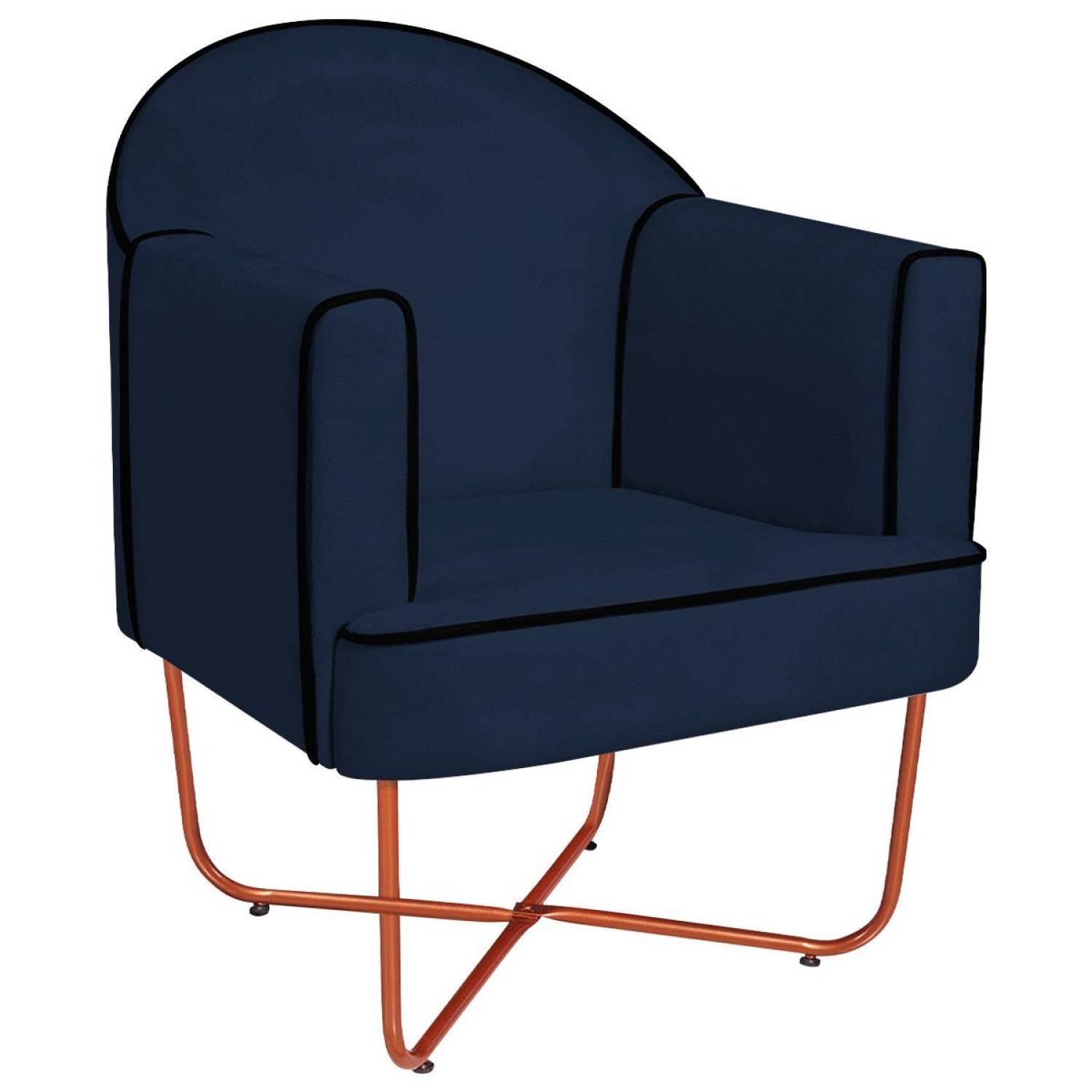 Poltrona Decorativa para Sala de Estar Base X Eva - 2